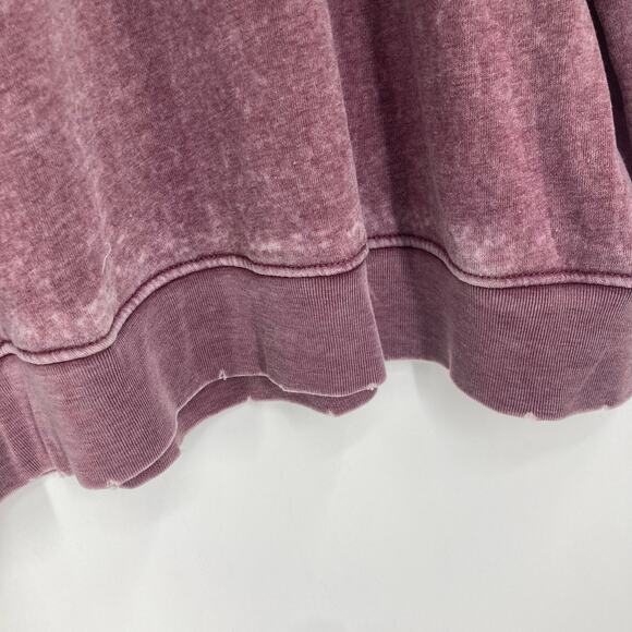 Wildfox Frisky Roadtrip Whiskey Worn Purple Green Slub Sweatshirt Women’s XL NEW - Picture 11 of 13